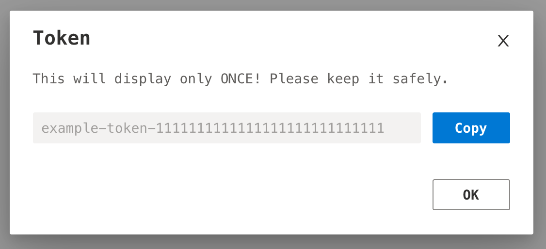 token generated